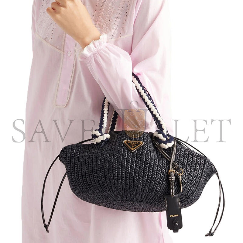 PRADA SMALL CROCHET TOP-HANDLE BAG 1BA463 (25*14*11.5cm)